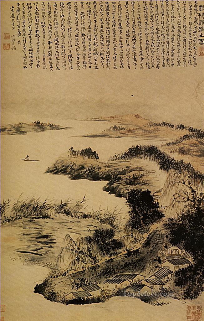Shitao autumn on the outskirts of yangzhou 1707 traditional Chinese Oil Paintings